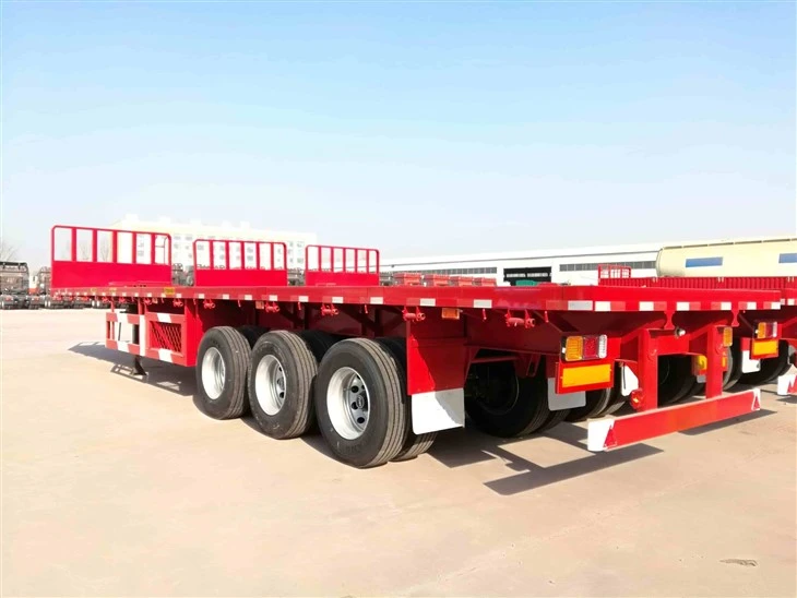 Best Price 3 Axle 40 FT Flatbed Truck Semi Trailer